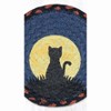 Earth Rugs Cat and Moon Round Large Coaster 7" Rustic Farmhouse Table Accent - 3 of 3