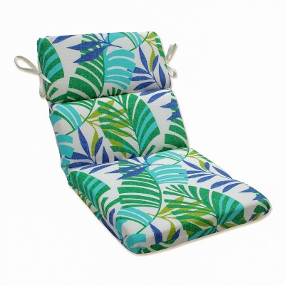 Pillow Perfect - 36.5 X 18 Indoor Outdoor Squared Corners Chair Cushion  Islamorada Blue/green : Target