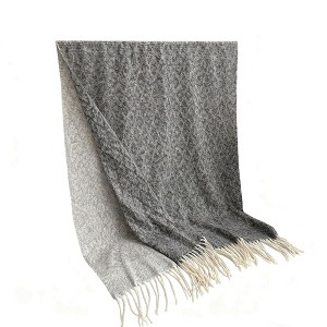 Anna-Kaci Women's Reversible Cashmere-Feel Scarf with Fringe Tassel Trim 78.5×26 Inches - 1 of 4