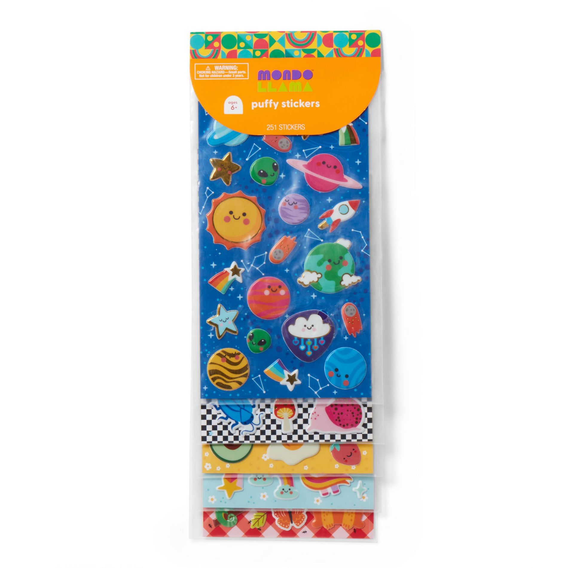 251ct Puffy Stickers 5 themes - Mondo Llama™