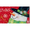 Olivia's Home Welcoming Snowman mat – 22" x 32" Indoor Only – Festive Winter Entryway Decor with Cheerful Snowman Scene - 2 of 3