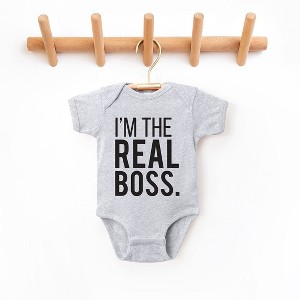 The Juniper Shop I'm The Real Boss Baby Bodysuit - 1 of 2