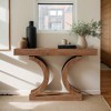 Hommoo 43.3" Curved-Leg Console Table, Unique Sofa Table for Behind Couch - 2 of 4