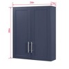 Modern Bathroom Wall Cabinet, Wall Mounted Medicine Cabinet with Adjustable Shelves, Space Saver Floating Storage Cabinet for Bathroom Kitchen - 3 of 4