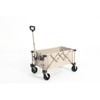 VisioGear Outdoor Serving Carts, Portable Folding Beach Wagons with Wheels, Collaspible Cart with Handle, Beige, 30.31"*18.9"*24.02" - 4 of 4