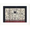 ChicFurnit Wall Art Bathroom Framed Print Elegant Black Frame for Living Room, Multicolor, 18"*1"*14" - 2 of 4