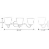 Progress Lighting Arden 3-Light Bath Vanity, Brushed Nickel, Etched Glass Shade - 2 of 2