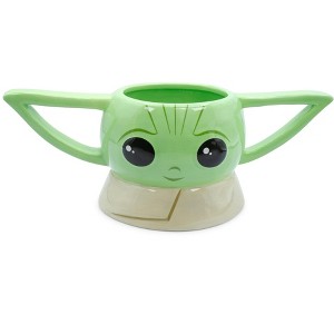 Silver Buffalo Star Wars: The Mandalorian Grogu Sculpted Ceramic Mug | Holds 20 Ounces - 1 of 4