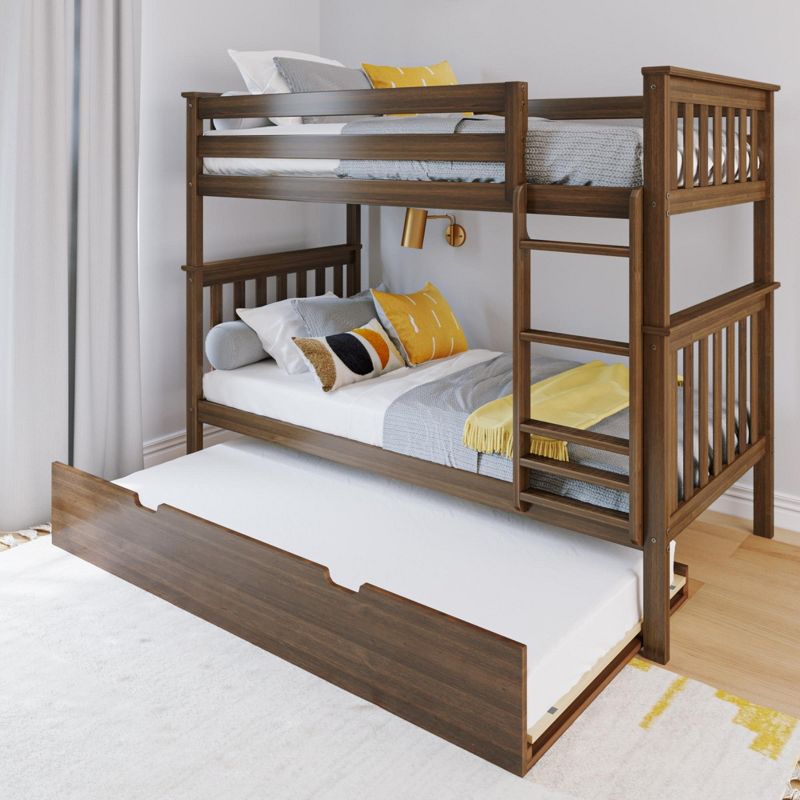 Max & Lily Twin over Twin Bunk Bed with Trundle, 1 of 7