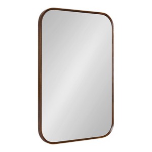 Kate and Laurel Nordlund Framed Wall Mirror, 23x35, Walnut Brown - 1 of 4