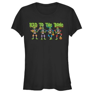 Juniors Womens Teenage Mutant Ninja Turtles Halloween Rad to the Bone T-Shirt - 1 of 4