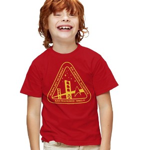Boys' Star Trek Gold Academy T-Shirt Red Small - 1 of 4
