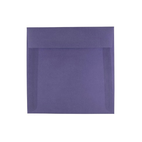 Jam Paper 9 x 9 Square Translucent Vellum Invitation Envelopes, Clear, 25/Pack (2851355)