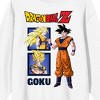 Dragon Ball Z Goku Super Saiyan Character Panels Crew Neck Long Sleeve Men's White Sweatshirt - 2 of 2