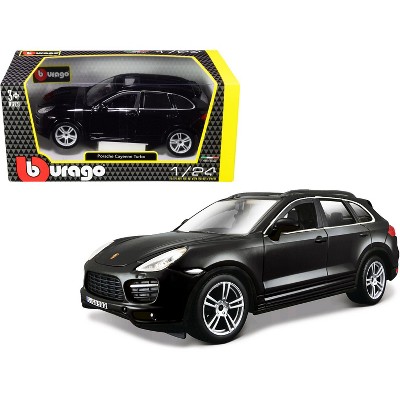 Porsche Cayenne Turbo Black 1/24 Diecast Model Car by Bburago