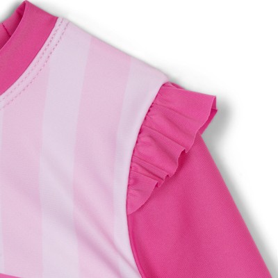PAW Patrol Little Girls Rash Guard and Bikini Bottom Swim Set UPF 50+ Pink 6 — фото 4