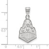 Black Bow Jewelry 14k White Gold Purdue Boilermakers NCAA Large Pendant - 2 of 3