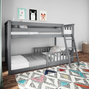 Max & Lily Twin Low Bunk with Guard Rail - 1 of 4