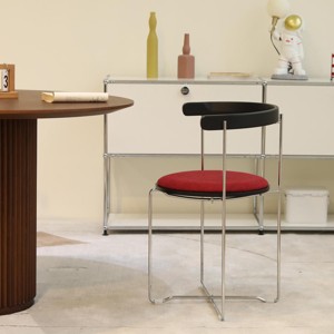 INFURNIC Dining Chairs Folding Dining Chair with Cantilever Design Upholstered Kitchen Chairs, Red, 20.1"*20.1"*29.1" - 1 of 4