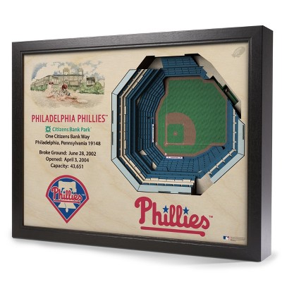 MLB Philadelphia Phillies 25 Layer Stadiumviews 3D Wall Art