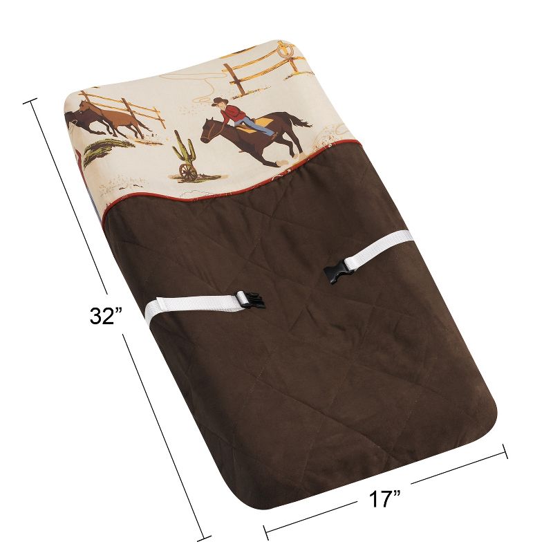 Sweet Jojo Designs Boy Changing Pad Cover Wild West, 5 of 7
