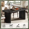 Kumasinova 62.2" Rectangle Dining Table,Modern Kitchen Table with Wood Tabletop,Center Table for Dining Living Room,Meeting Room - 4 of 4