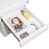 INFURNIC Decorative Storage Cabinets 3-Drawer Mobile Filing Cabinet with Lock and Casters for Office, White, 17.71"*15.35"*23.62" - 2 of 4