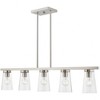 Livex Lighting Cityview 5 - Light Chandelier in  Brushed Nickel - 3 of 4