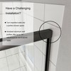 Semi-Frameless Bathtub Door, 6mm Clear Glass, Sliding - 3 of 4
