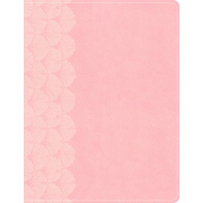 KJV Notetaking Bible, Large Print Edition, Soft Pink Leathertouch - by  Holman Bible Publishers (Leather Bound)