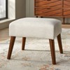 angelo:HOME Traditional Upholstered Jane Ottoman Linen - 4 of 4