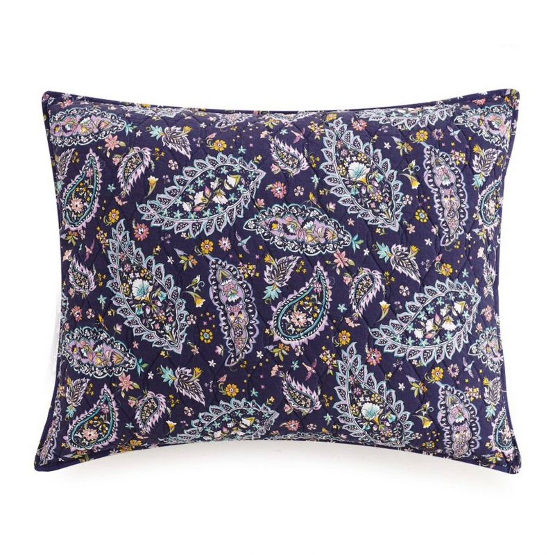 French Paisley Pillow Sham Purple - Vera Bradley, 1 of 4