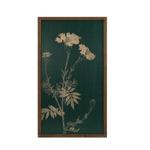 VIP Wood 30.5 in. Black Floral Wall Décor - 1 of 2