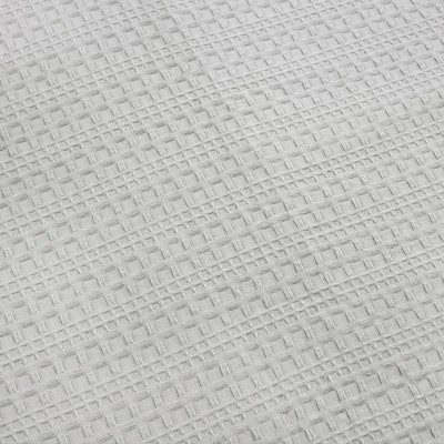 Full Gray Organic Cotton Waffle Comforter Set