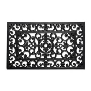 Design Imports  Scroll Rubber Doormat - 1 of 4