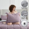 BAGOKIE 5/7 PCS Bed in a Bag Reversible Bedding Set with Comforter, Sheets, Pillow Sham, Pillowcase - 2 of 4
