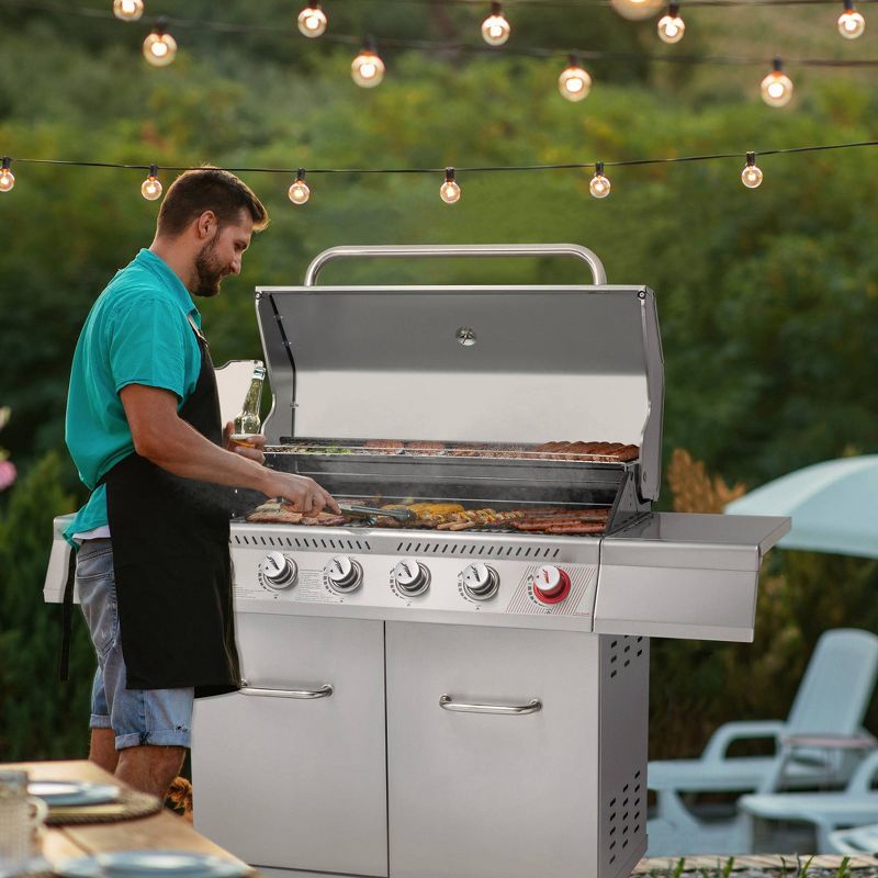 RoyalGourmet  TG6402S Stainless Steel Outdoor BBQ Gas Grill Premier 6-Burner with Sear Burner, 5 of 9