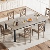 coucheta 78 Inch Kitchen Table for 6-8 People, Industrial Dining Table with Metal Frame, Wide Large Rectangular Dinner Table for Living Room - 4 of 4