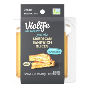 Violife Just Like American Sandwich Slices Vegan Cheese Alternative - 7.05oz/10ct - 1 of 4