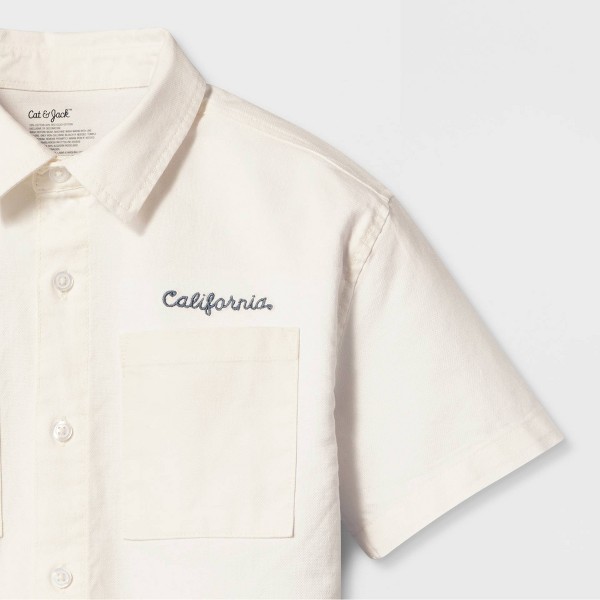 Camisa de Manga Corta para Niño de Mecánico con Botones Corte Relajado - Cat & Jack™ 4