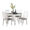 NicBex 5-Piece Vintage Style Dining Table Set & Armless Chairs for Kitchen,Dining Room,Modern Dinette Set with Solid Wood Frame - 3 of 4
