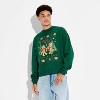 Men's Holiday Bears Christmas Tree Crewneck Sweatshirt - Original Use™ Green - 2 of 3