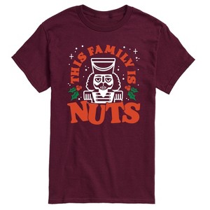 Men's - Instant Message - This Family Is Nuts Short Sleeve Graphic T-Shirt - 1 of 4