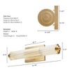 Hunter Fans 18" Holly Grove Wall Light Alturas Gold Finish - Elegant Art Deco Design for Indoor Spaces - 4 of 4