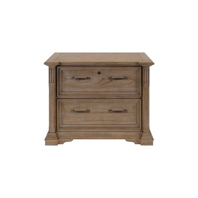 Bristol Traditional Wood Lateral File Light Brown - Martin Furniture: No Assembly, 2 Drawers, 26"H
