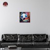 Notoriart Colorful Soccer Sneaker Splash Soccer Wall Art Framed - 2 of 4