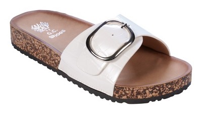 GC Shoes Luna Buckle Slide Footbed Sandals