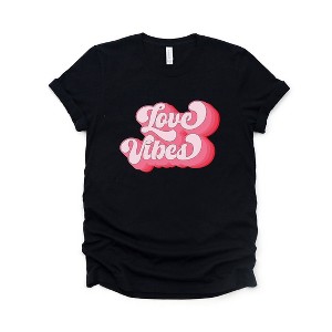 Simply Sage Market Women's Retro Love Vibes Short Sleeve Graphic Tee - 1 of 4