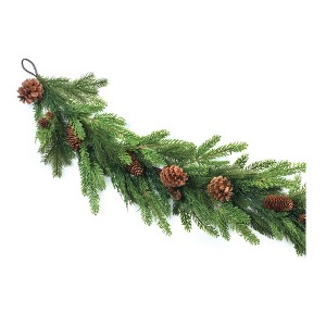 Pine Garland with Pinecone Accents - 1 of 3