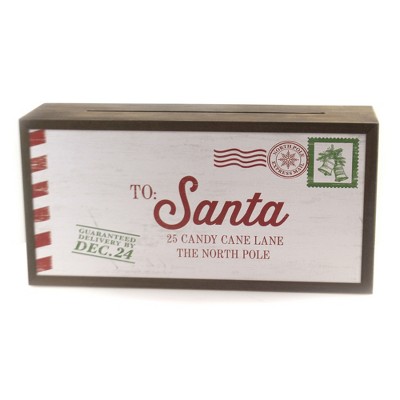 Christmas 6.75" Letters To Santa. Postage Stamp Santa  -  Decorative Figurines